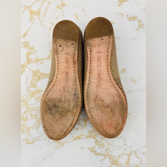 JACK ROGERS Women’s Tan Leather Shoes - Picture 5 of 6